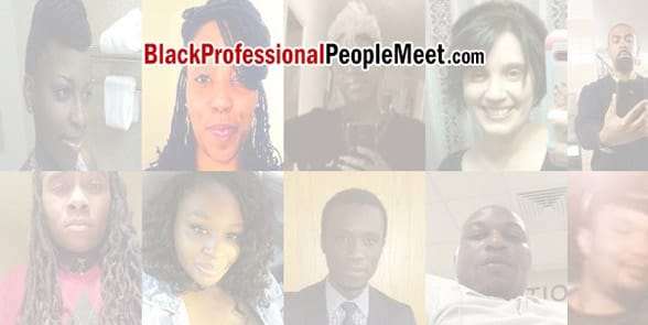 Screenshot of the BlackProfessionalPeopleMeet homepage