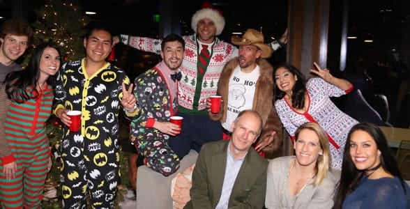 Photo of the SoCap Advertising team's holiday party