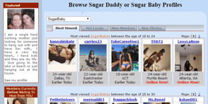 Screenshot of the SugarDaddyForMe Browse page