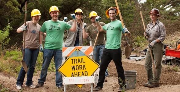 Photo of volunteers with the Golden Gate National Parks Conservancy