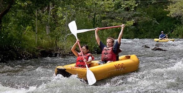 Photo of whitewater rafting on the Nantahala River