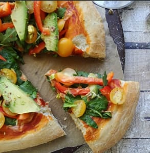 Photo of Sharon Palmer's Arugula Salad Pizza