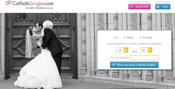 Screenshot of CatholicSingles.com's homepage Screenshot of CatholicSingles.com's homepage