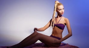 Photo of a woman who looks like Barbie