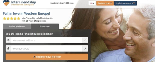 InterFriendship homepage