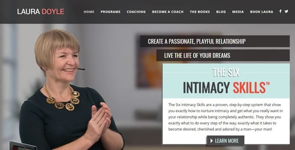 Screenshot of Laura Doyle's website