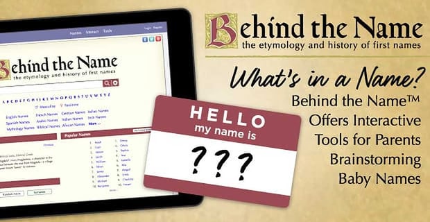 Behind The Name Interactive Tools For Brainstorming Baby Names