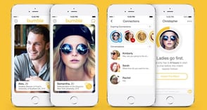 Photo of the Bumble app Photo of the Bumble app
