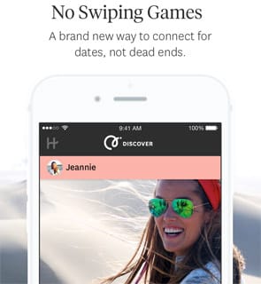 Photo of the Hinge app