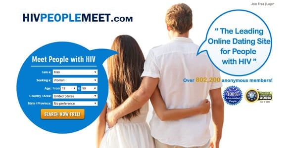 Screenshot of HIVPeopleMeet.com