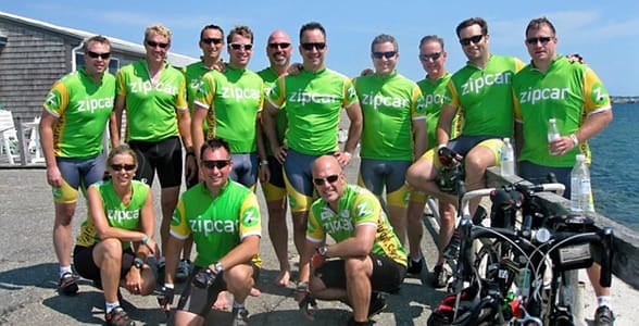 Team Zipcar at a fundraising event for charity