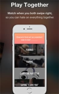 Screenshot of a Hater Card