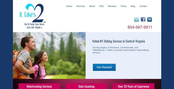Screenshot of the It Takes 2 website