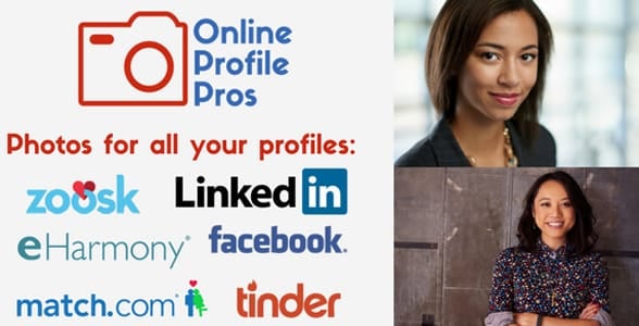 Photo of the Online Profile Pros logo and headshots Photo of the Online Profile Pros logo and headshots