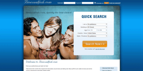 Screenshot of the BisexualFish homepage