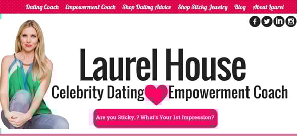 Screenshot of Laurel House's homepage