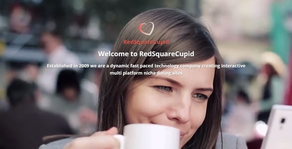 Screenshot of RedSquareCupid's website