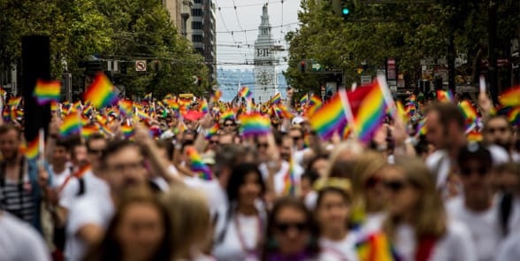 Photo of a San Francisco Pride parade