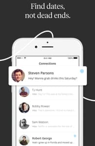 Screenshot of Hinge's Connections page Screenshot of Hinge's Connections page