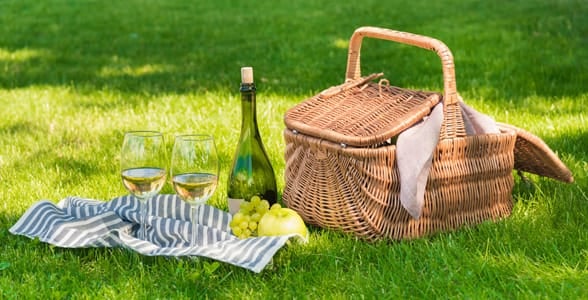 Photo of an outdoor picnic