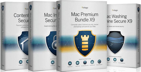 Photo of product boxes of Intego's Mac Premium Bundle