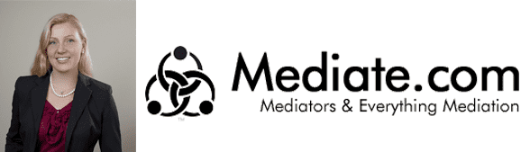 Dr. Clare Fowler's headshot and the Mediate.com logo