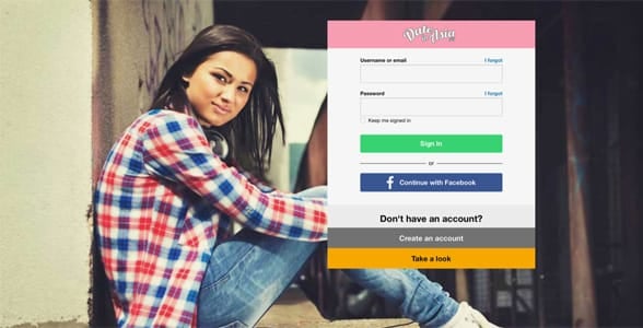 Screenshot of DateInAsia