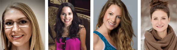 A photo collage of some of Veronica Grant's clients