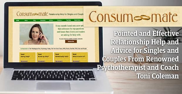 Toni Coleman Offers Pointed And Effective Relationship Advice