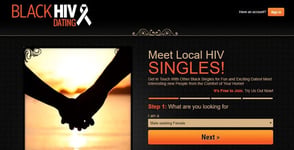 Screenshot of BlackHIVDating Screenshot of BlackHIVDating