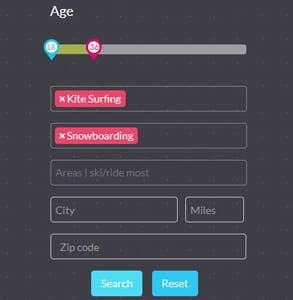 Screenshot of LuvByrd's search tools