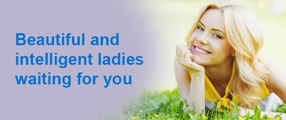 Photo of a woman and the text beautiful and intelligent ladies waiting for you
