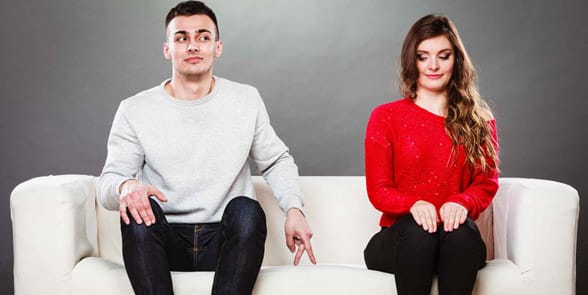 Photo of a couple that's not ready to have sex