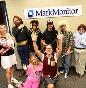 Photo of MarkMonitor's office and employees