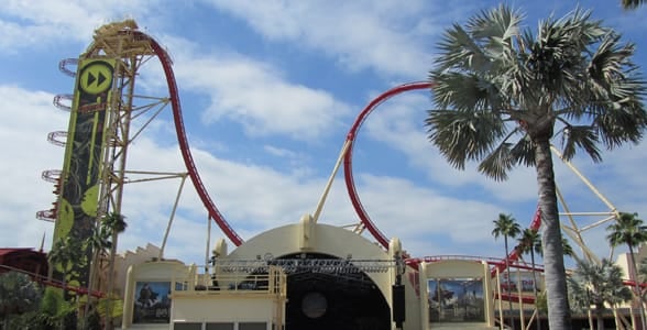 Photo of the Rip Ride Rockit Rollercoaster at Universal Orlando