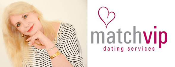 Shannon Davidoff's headshot and the MatchVIP logo