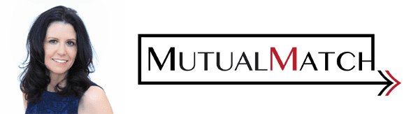 Terran Shea's headshot and the Mutual Match logo