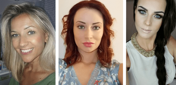 Collage of Eastern European Matchmaker women profiles