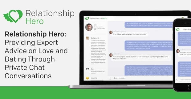 Relationship Hero Provides Expert Advice Through Private Chat Conversations