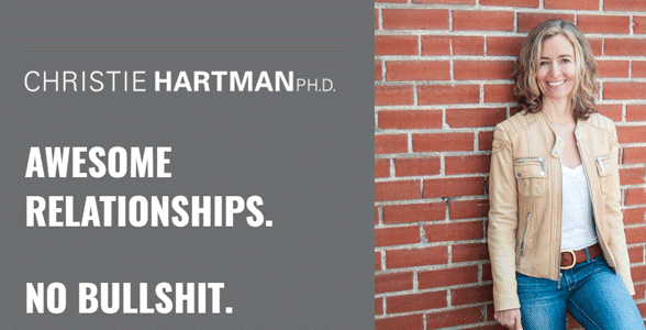 Screenshot of Dr. Christie Hartman's website