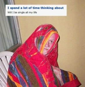Photo of an OkCupid user wrapped in a towel Photo of an OkCupid user wrapped in a towel