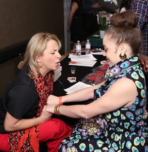 Photo of Deborah Graham doing a psychic reading