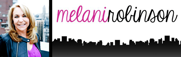 Melani Robinson's headshot and her logo