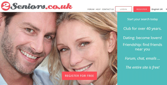 Screenshot of 2Seniors.co.uk's homepage