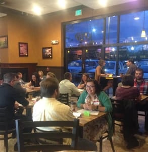 Photo of a Denver Catholic Speed Dating event