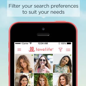 Photo of the Lavalife app