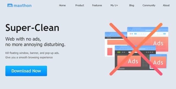 Screenshot from Maxthon's website