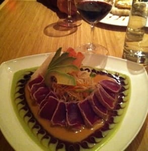 Photo of seared big eye tuna served by Pacific Rim by Kana