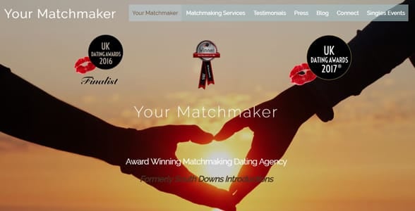 Screenshot from Your Matchmaker's website
