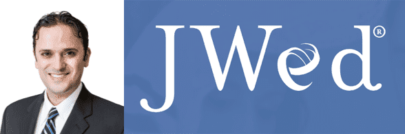 Ben Rabizadeh's headshot and the JWed logo